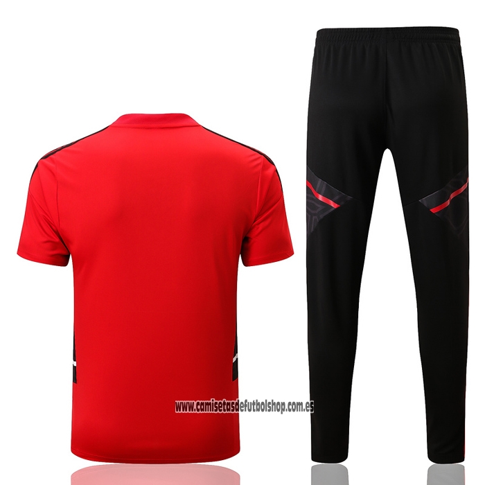 Chandal del Manchester United 22-23 Manga Corta Rojo